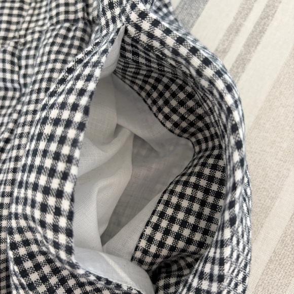 Quince 100% European Linen Maxi Skirt Classic Mini Gingham Size Small Coastal - Picture 4 of 8